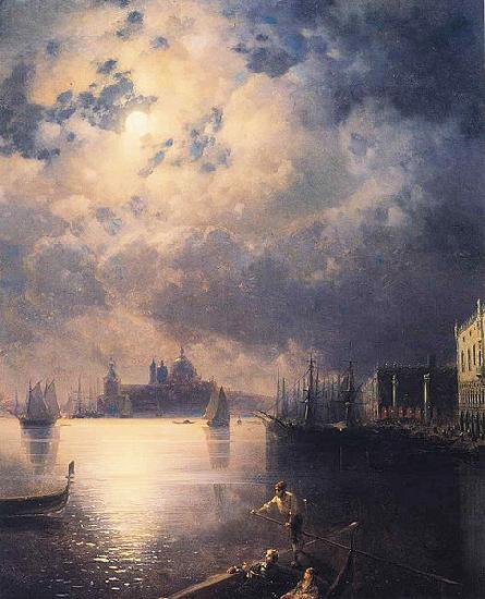 Ivan Aivazovsky Byron in Venice oil painting image